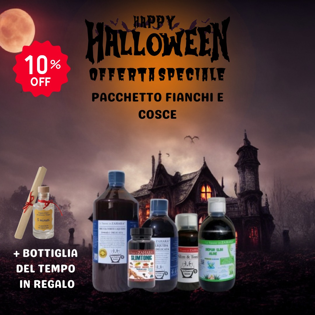 Offerta Halloween Pacchetto Fianchi e Cosce Formula 1 Delicata con Bottiglia del tempo in regalo
