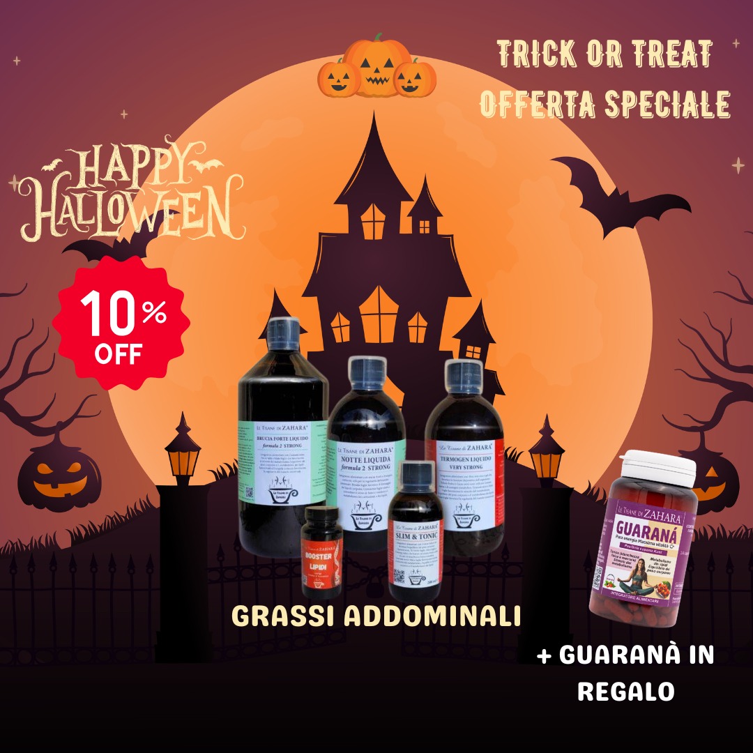 Offerta Halloween Grassi Addominali Formula 2 Strong con Guaranà in regalo