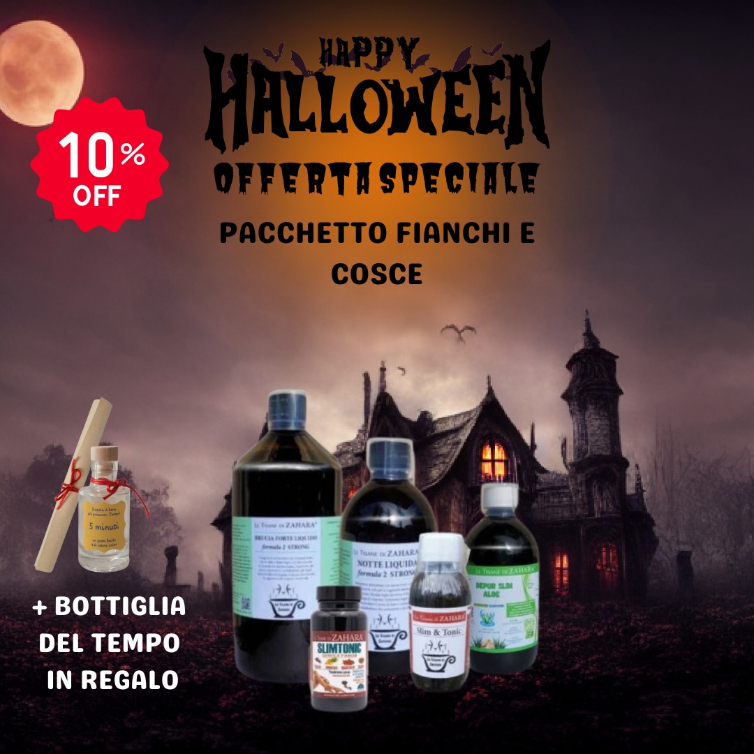 Offerta Halloween Pacchetto Fianchi e Cosce Formula 2 Strong con Bottiglia del tempo in regalo